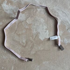 NEW Rose quartz Vera Bradley Mask or ID Lanyard w/Silver Clips